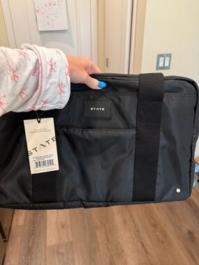 STATE Pink Checker Interior Weekender